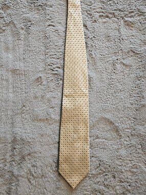 Canali Beige Silk tie